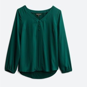 Stitch Fix Fortune + Ivy blouse, XL green